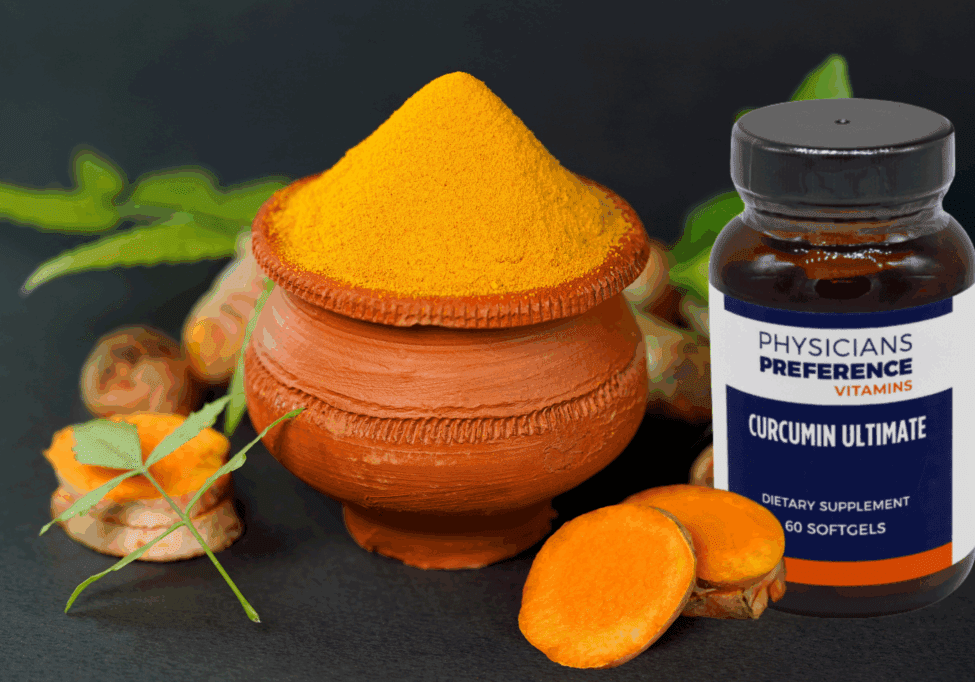 Curcumin Ultimate with turmeric and ground turmeric.