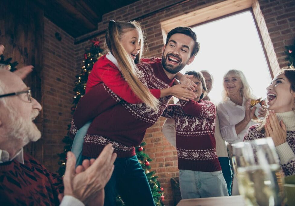 Family fun and chaos on holiday Christmas